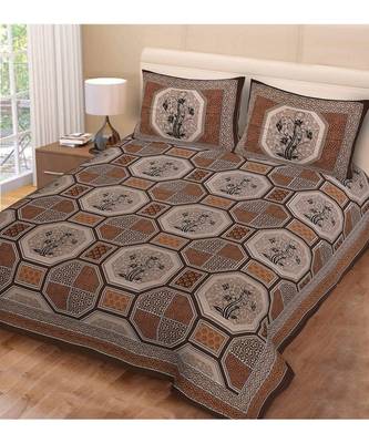 Multicolor Cotton Double Bedsheets 1