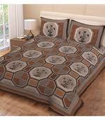 Multicolor Cotton Double Bedsheets
