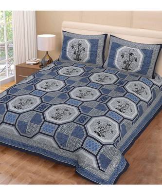 Multicolor Cotton Double Bedsheets 1