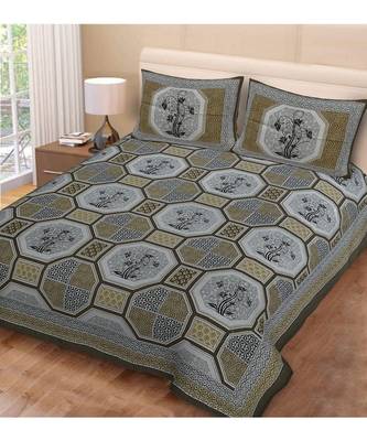 Multicolor Cotton Double Bedsheets 1