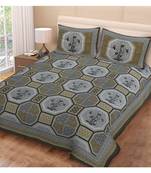 Multicolor Cotton Double Bedsheets