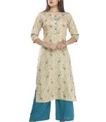 Women multicolor printed viscose kurti