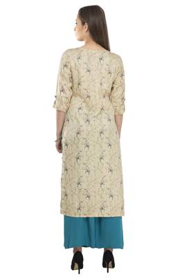 Women multicolor printed viscose kurti 2