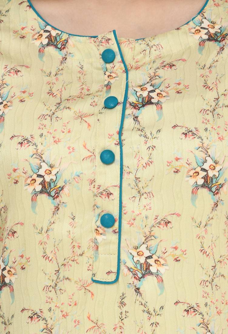 Women multicolor printed viscose kurti