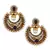 Blue polki and pearl bridal festival India ethnic ADIVA earring ab57b