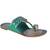 Women Leather Green one toe  kolhapuris