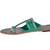 Women Leather Green one toe  kolhapuris