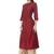 Women maroon embroidered art Silk kurti