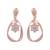 Pink cubic zirconia earrings