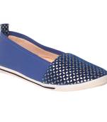 women Synthetic Blue Shoes