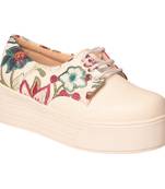 Women Synthetic Blue Shoe