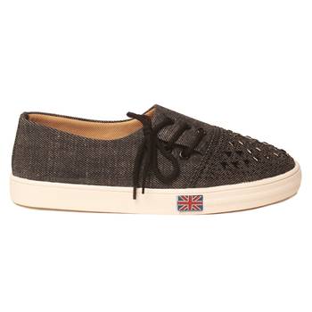 women Synthetic Black Shoes 2