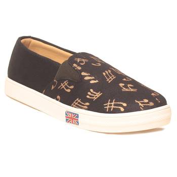 women Synthetic Black Shoes 1