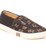 women Synthetic Black Shoes