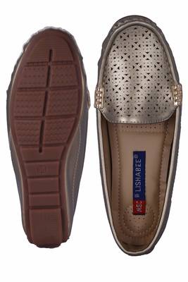 Women grey  slip on loafers 5