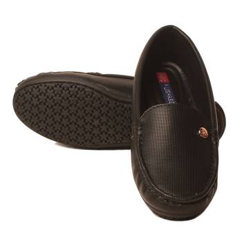 women Synthetic Black Loafers 5