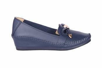 Women Navy  slip on  Loafer 2