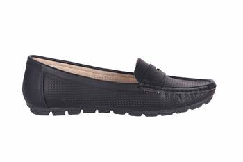Women Black Synthetic slip on  Loafer 2