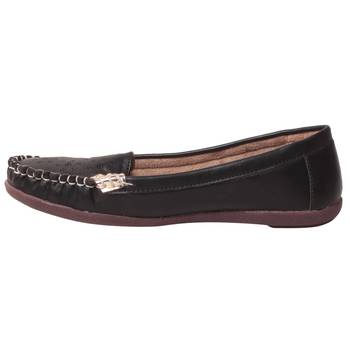 women Synthetic Black loafers 3