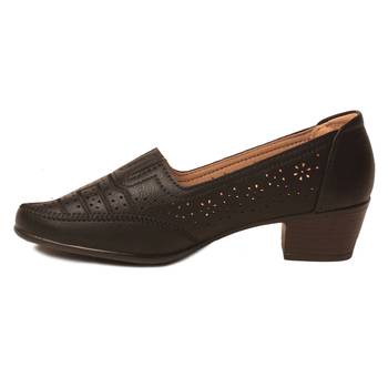 women Synthetic Black Loafers 3