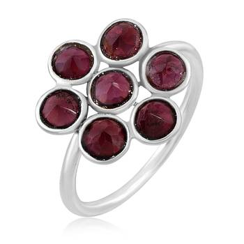 Red Garnet 925 Sterling Silver Rings 1