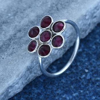 Red Garnet 925 Sterling Silver Rings 3
