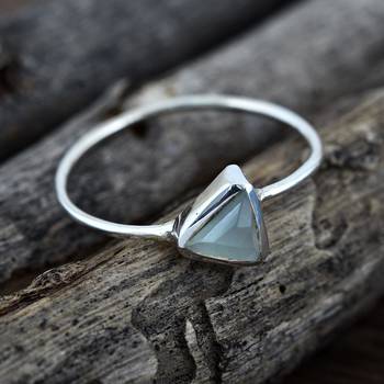Multicolor Chalcedony 925 Sterling Silver Rings 5