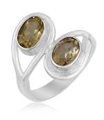 Yellow Citrine 925 Sterling Silver Rings