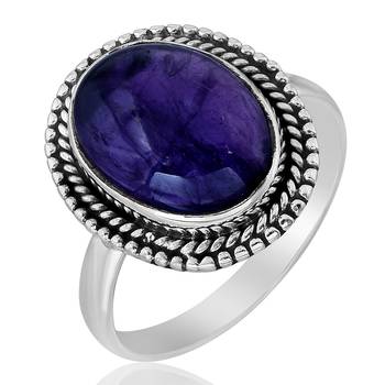 Purple Amethyst   925 Sterling Silver Rings 1