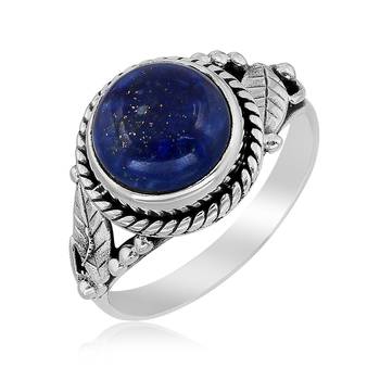Blue Lapis Lazuli 925 Sterling Silver Rings 1