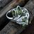 Green Peridot   925 Sterling Silver Rings