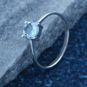 Blue Topaz   925 Sterling Silver Rings 3