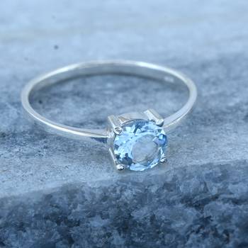 Blue Topaz   925 Sterling Silver Rings 4
