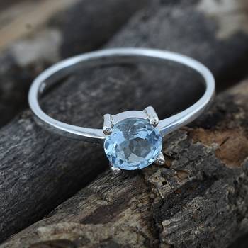 Blue Topaz   925 Sterling Silver Rings 5