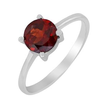 Red Garnet 925 Sterling Silver Rings 1