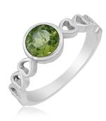 Green Peridot   925 Sterling Silver Rings