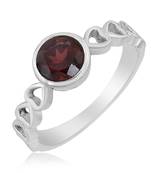 Red Garnet 925 Sterling Silver Rings