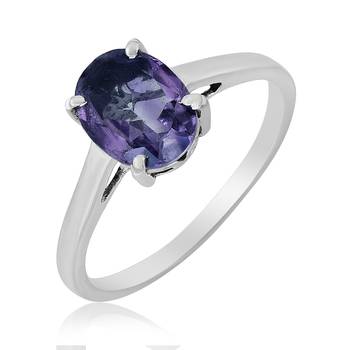 Purple Amethyst  Sterling Silver Rings 1