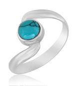 Blue Turquoise 925 Sterling Silver Rings