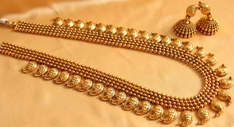 GORGEOUS ANTIQUE MANGO VERY LONG HAAR SET-DJD03845