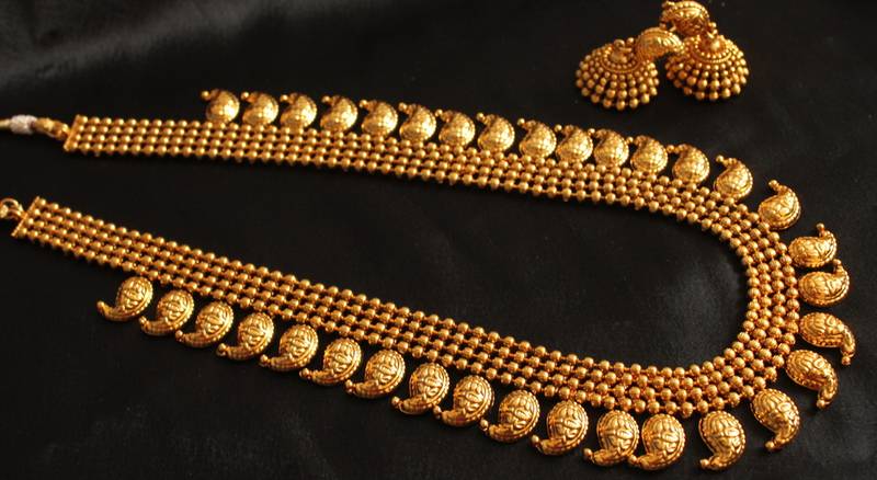 GORGEOUS ANTIQUE MANGO VERY LONG HAAR SET-DJD03845