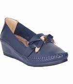 Women Navy  slip on  Loafer