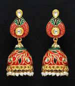 Red Jhumkas