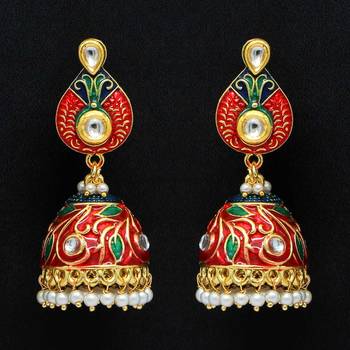 Maroon jhumkas 1