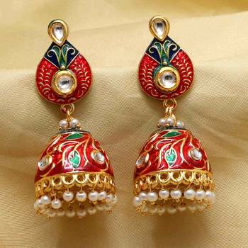 Maroon jhumkas 2