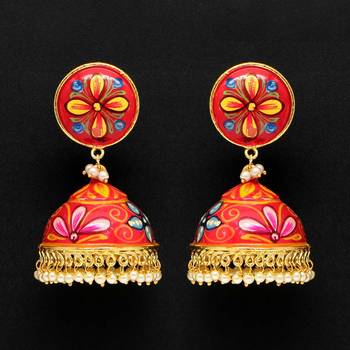 Maroon jhumkas 1