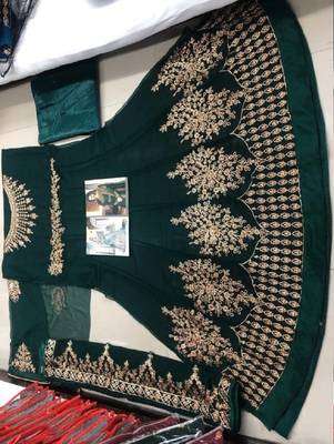 Green embroidered santoon salwar 2