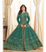 Light-green stone cotton knitted salwar