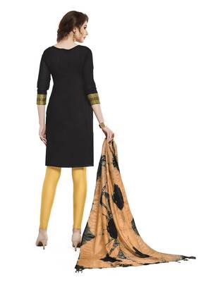 Black Woven Art Silk Salwar 3