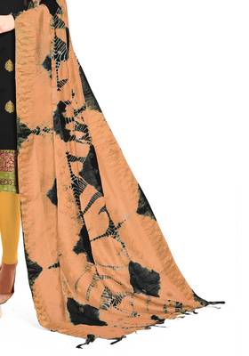 Black Woven Art Silk Salwar 4